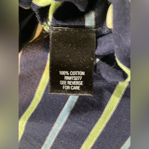 Croft & Barrow Men’s Golf Polo, Size XL, Blue with Light Blue and Green Accents - Picture 3 of 4